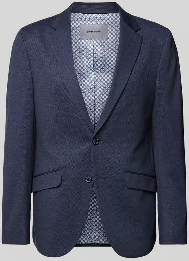 Pierre Cardin Regular fit 2-knoops colbert met klepzakken model 'Lukas'