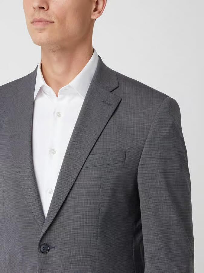 Pierre Cardin Modern fit 2-knoops colbert met stretch model 'Grant'