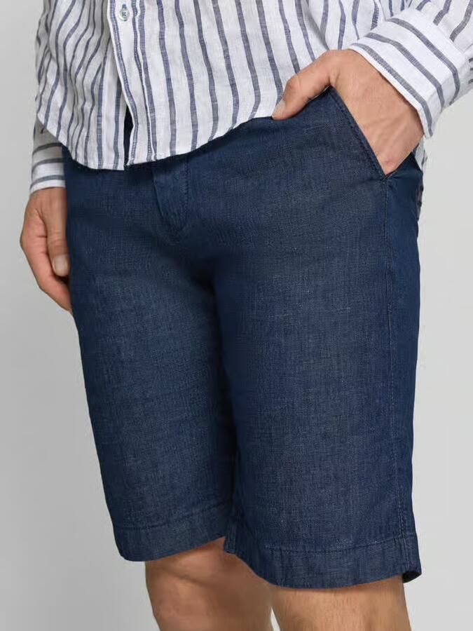 Pierre Cardin regular fit bermuda s in denimlook met paspelzak