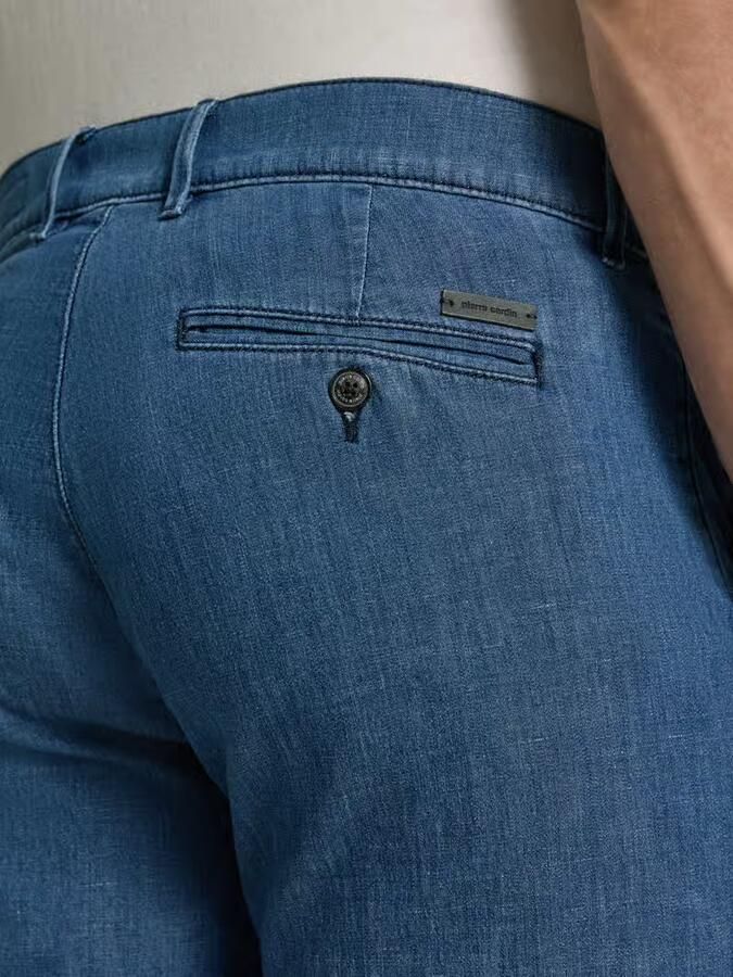 Pierre Cardin regular fit bermuda s in denimlook met paspelzak