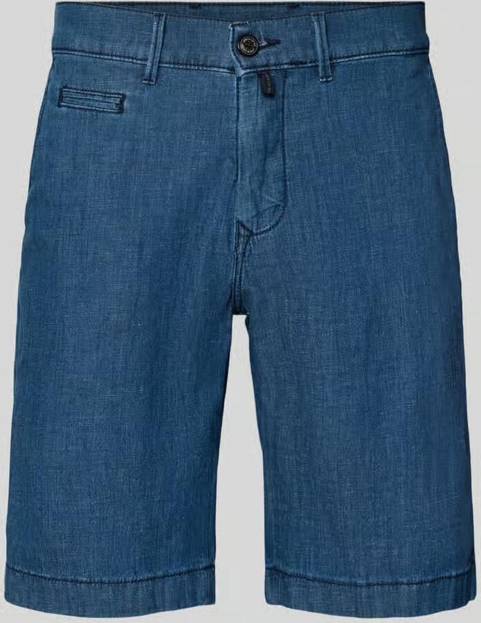 Pierre Cardin regular fit bermuda s in denimlook met paspelzak - Foto 2