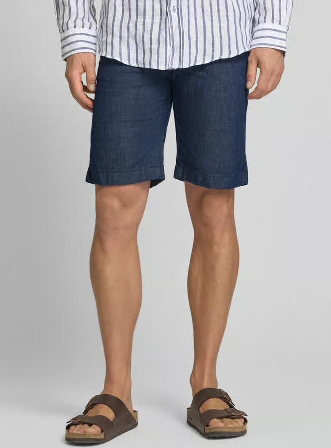 Pierre Cardin regular fit bermuda s in denimlook met paspelzak - Foto 2