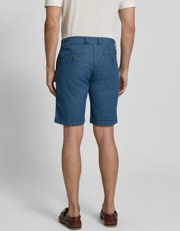 Pierre Cardin regular fit bermuda s in denimlook met paspelzak - Foto 2