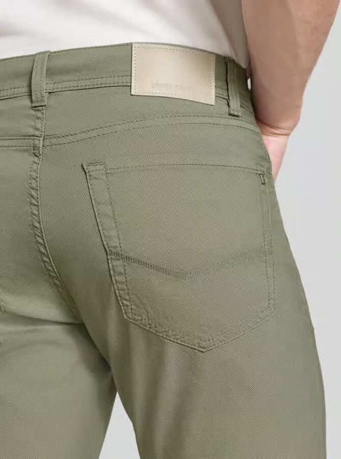 Pierre Cardin Tapered fit chino met structuurmotief model 'Lyon'