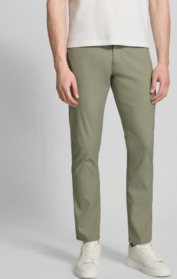 Pierre Cardin Tapered fit chino met structuurmotief model 'Lyon' - Foto 3