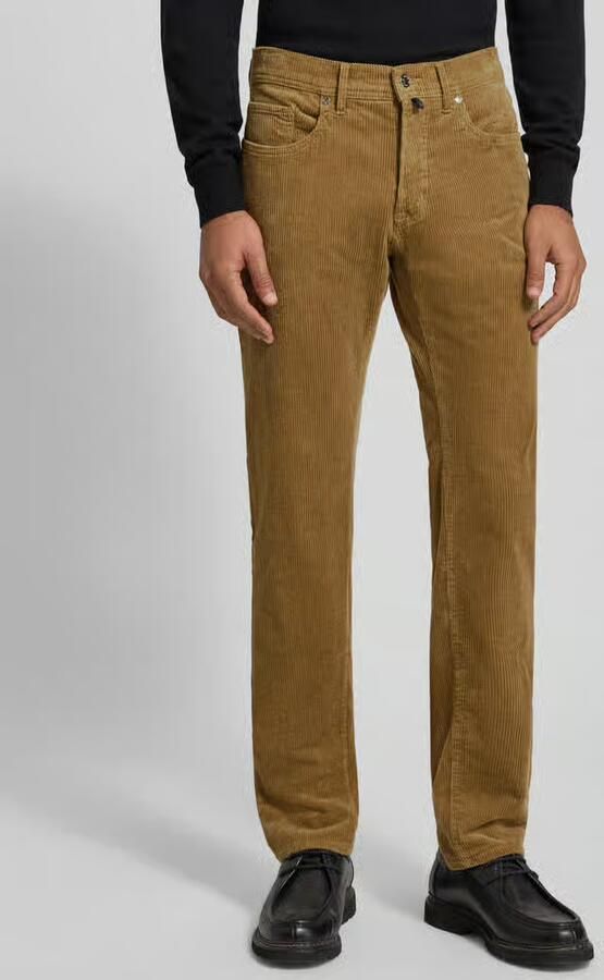 Pierre Cardin regular fit corduroy broek met steekzakken model 'Laval' - Foto 2