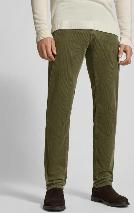 Pierre Cardin regular fit corduroy broek met steekzakken model 'Laval' - Foto 2