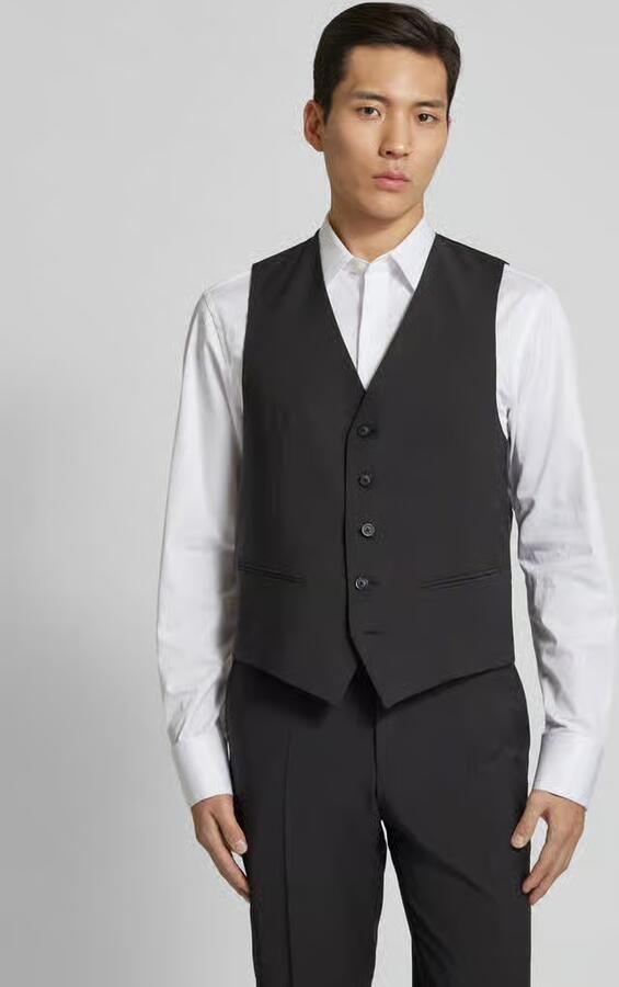 Pierre Cardin Regular fit gilet van scheerwolmix model 'HUGO' - Foto 3