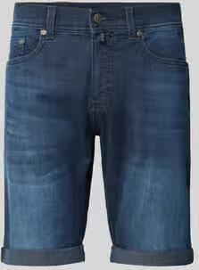 Pierre Cardin regular fit korte jeans met labeldetail