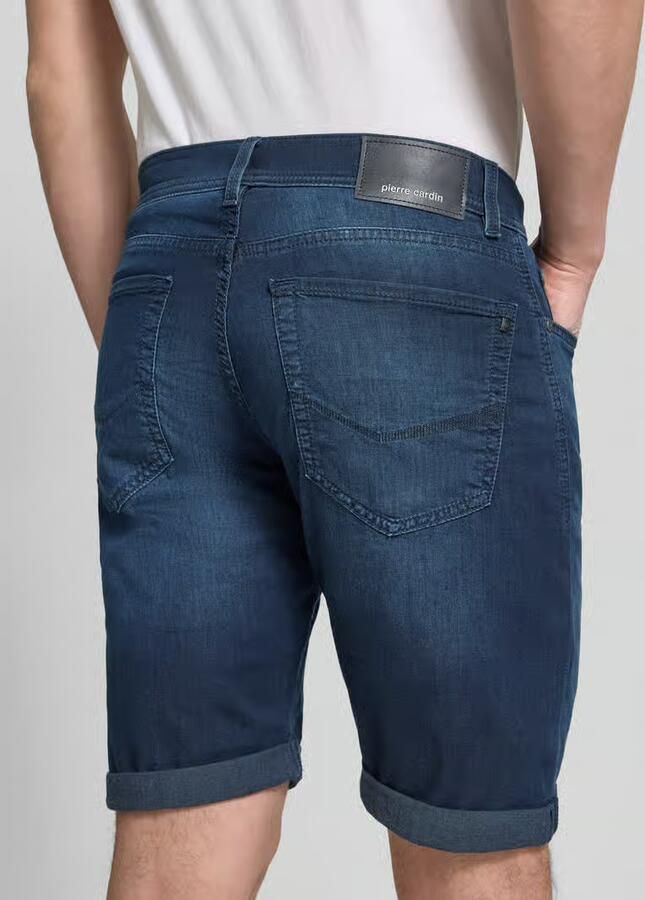 Pierre Cardin regular fit korte jeans met labeldetail