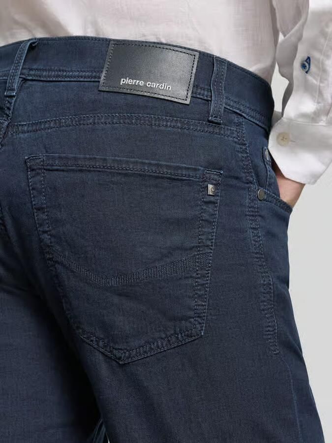 Pierre Cardin regular fit korte jeans met labeldetail