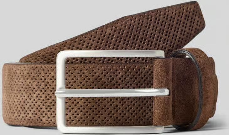 Pierre Cardin Riem van echt leer in suède-look - Foto 2