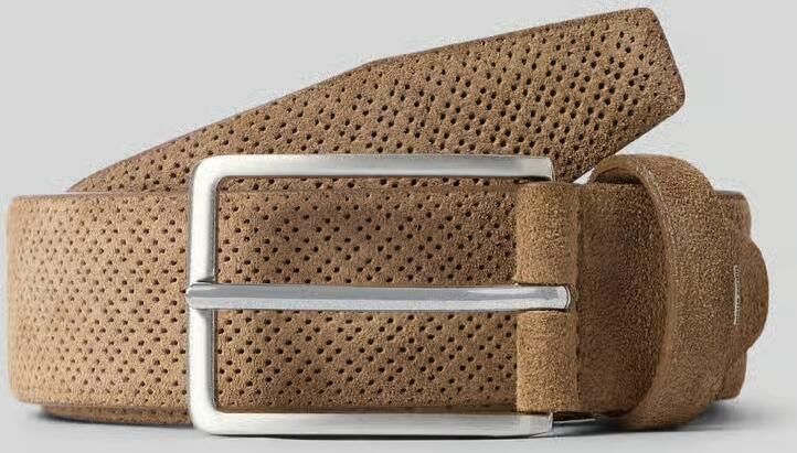Pierre Cardin Riem van echt leer in suède-look - Foto 2
