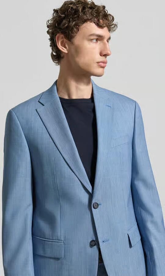 Pierre Cardin slim fit 2-knoops colbert met klepzakken model 'Grant'