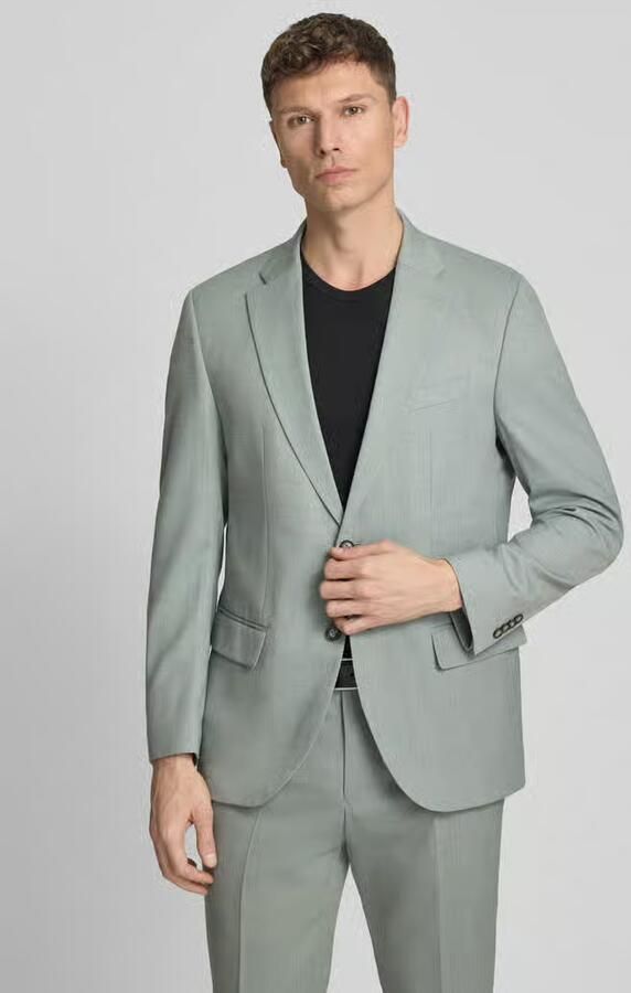 Pierre Cardin slim fit 2-knoops colbert met klepzakken model 'Grant' - Foto 3