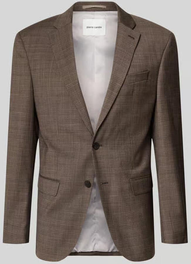 Pierre Cardin Slim fit 2-knoops colbert met klepzakken model 'Grant'