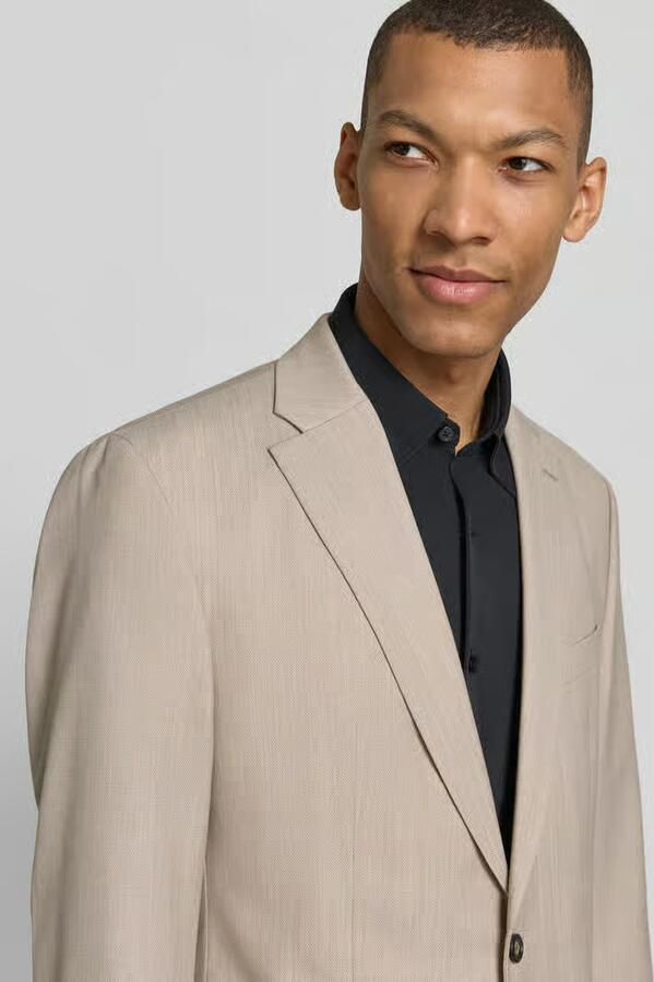 Pierre Cardin slim fit 2-knoops colbert van scheerwolmix model 'Grant'