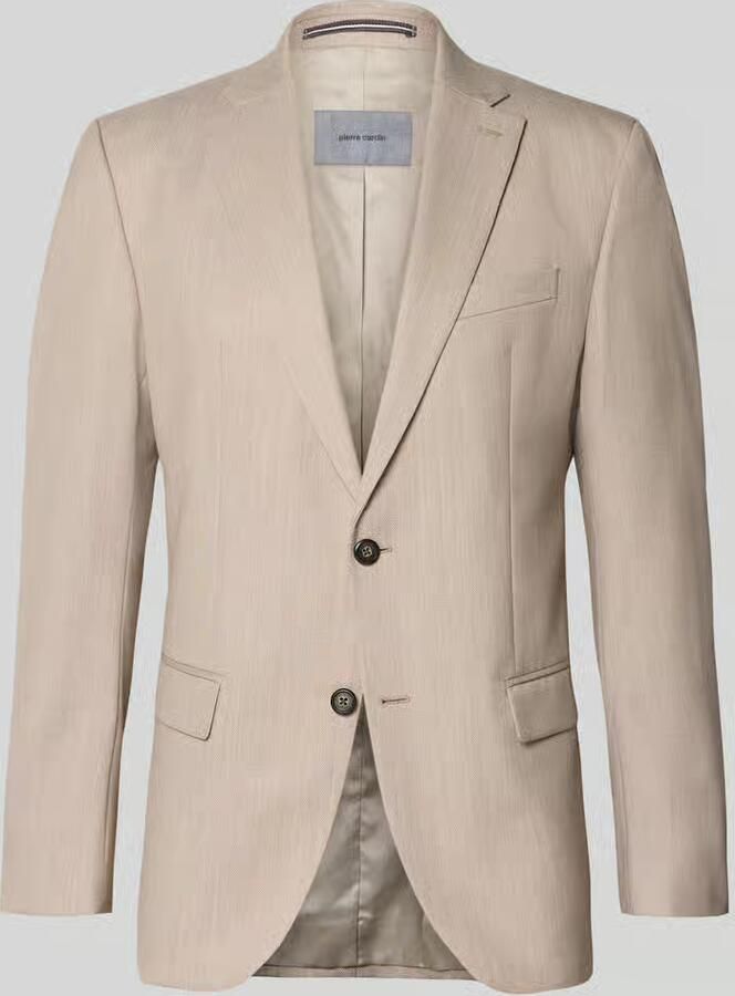 Pierre Cardin slim fit 2-knoops colbert van scheerwolmix model 'Grant' - Foto 2