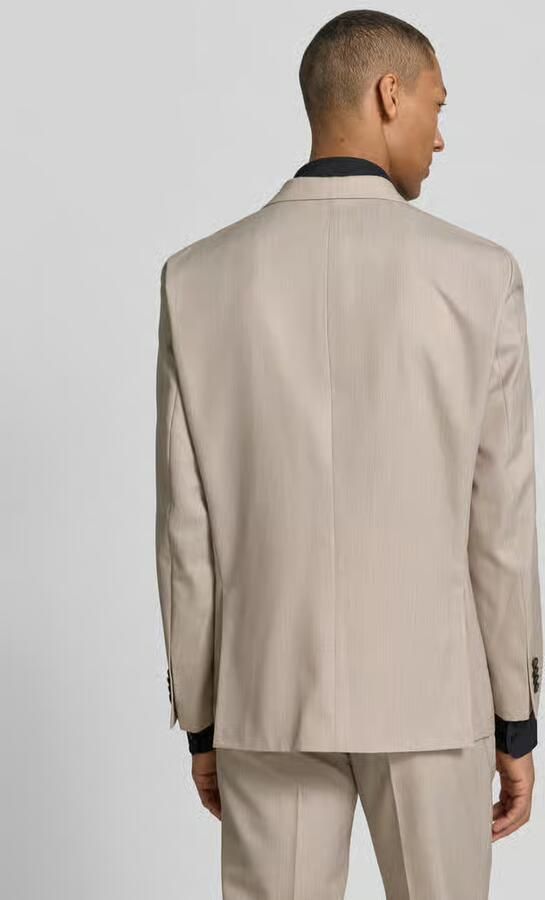 Pierre Cardin slim fit 2-knoops colbert van scheerwolmix model 'Grant'
