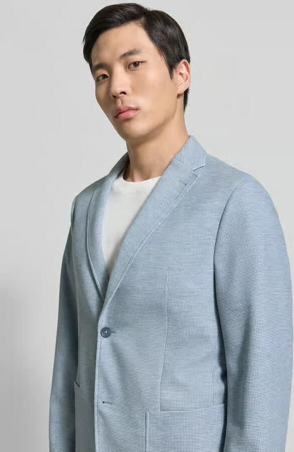 Pierre Cardin slim fit 2-knoopscolbert met structuurpatroon