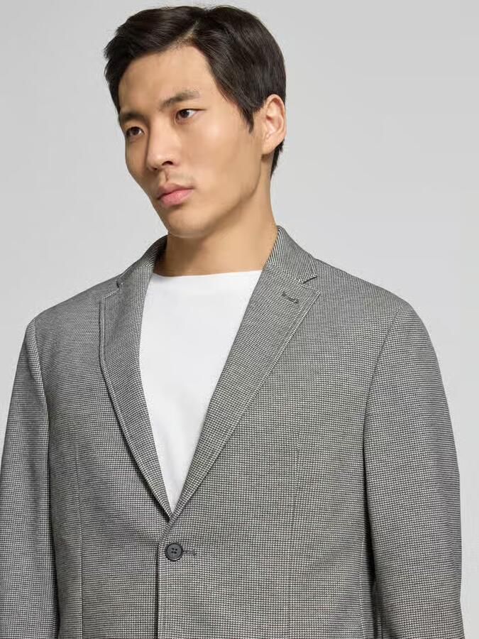 Pierre Cardin slim fit 2-knoopscolbert met structuurpatroon