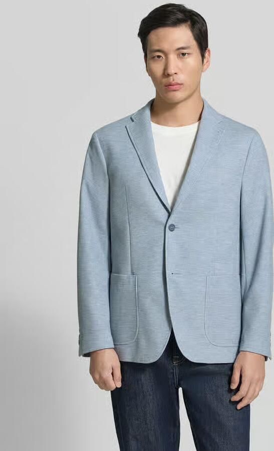Pierre Cardin slim fit 2-knoopscolbert met structuurpatroon - Foto 3