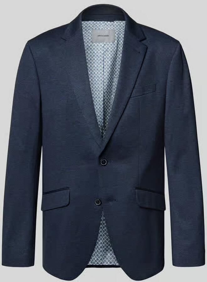 Pierre Cardin Regular fit 2-knoops colbert met klepzakken model 'Lukas'