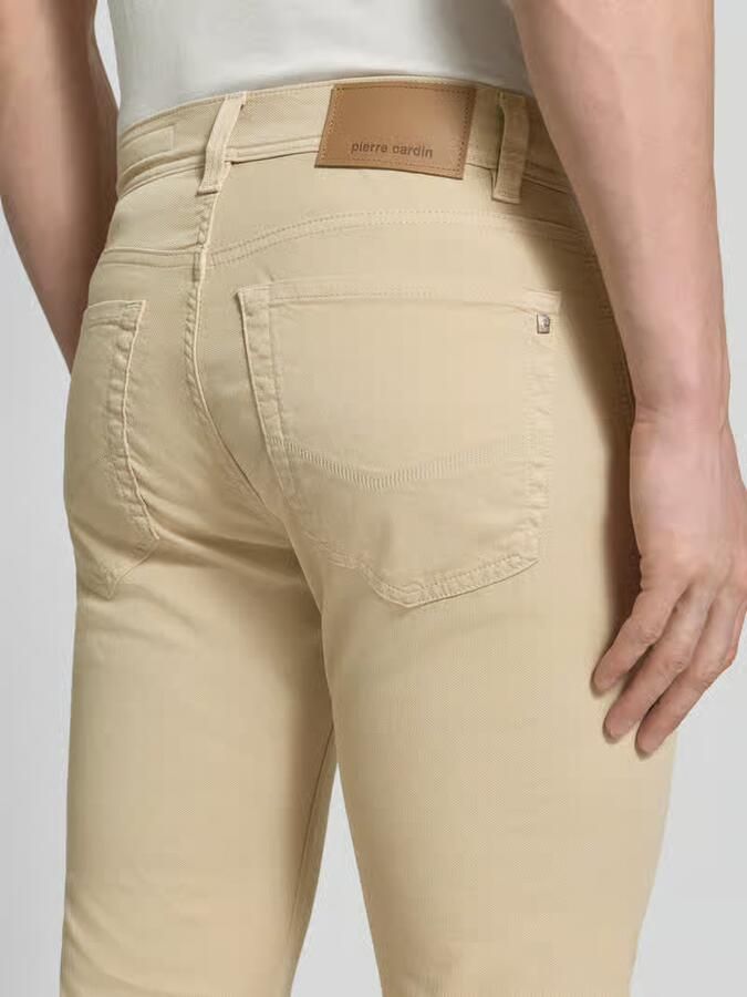 Pierre Cardin tapered fit broek met steekzakken model 'Lyon'