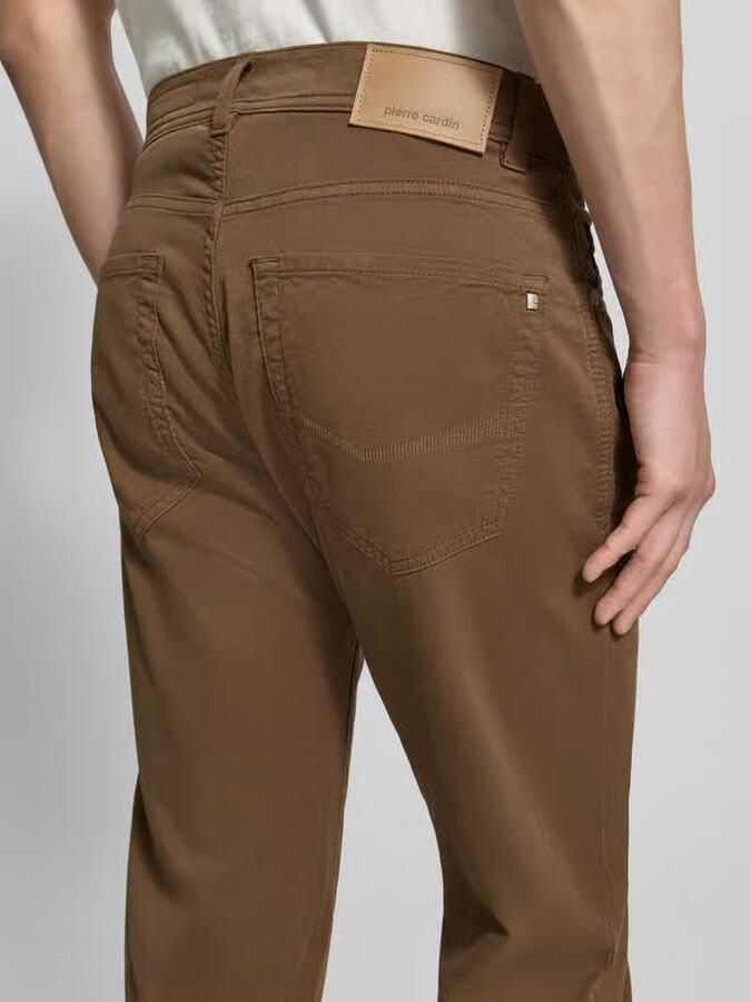 Pierre Cardin tapered fit broek met steekzakken model 'Lyon'