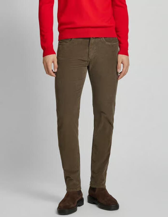 Pierre Cardin Tapered fit corduroy broek met katoen model 'LYON' - Foto 3