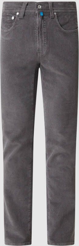 Pierre Cardin Tapered fit corduroy broek met hoog stretchgehalte model 'Lyon' 'Futureflex'