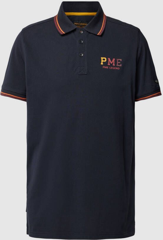 PME Legend Poloshirt met contraststrepen