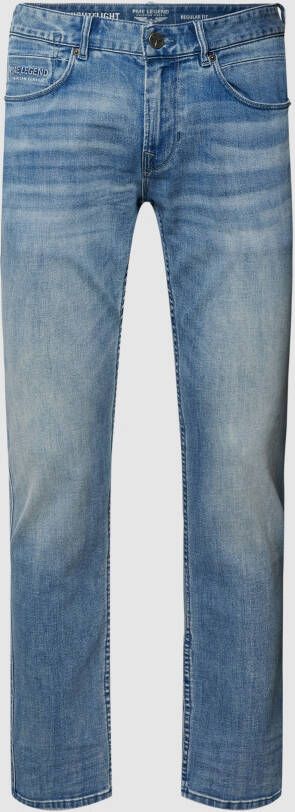 PME Legend Relaxed fit jeans met merkstitching