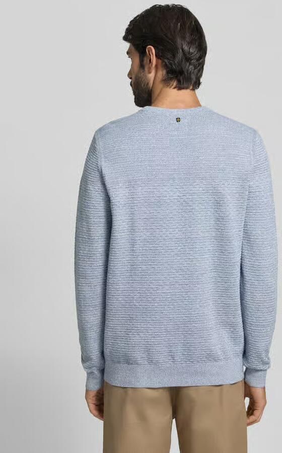 PME Legend Gebreide pullover met geribde boorden - Foto 3