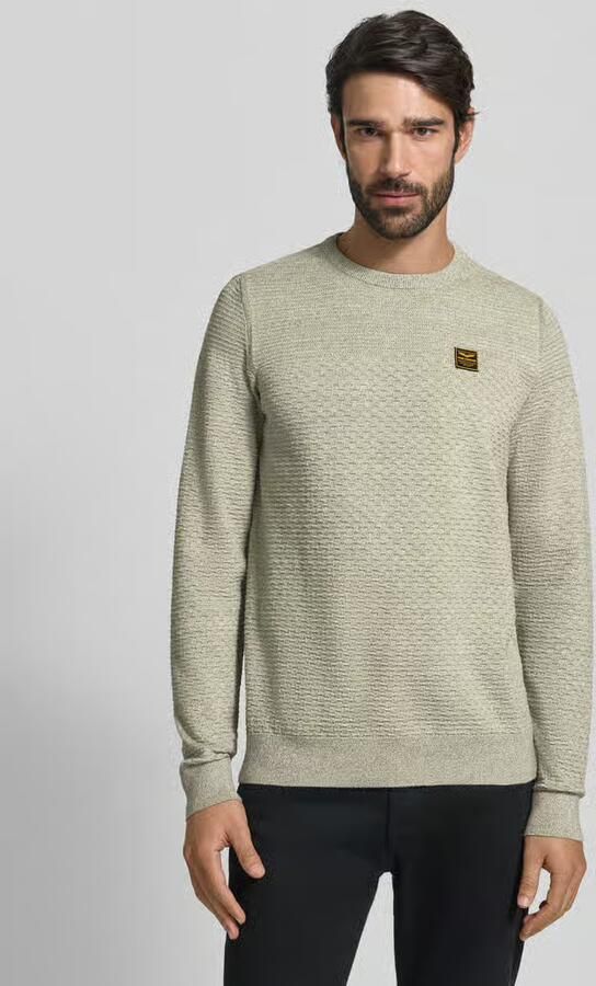 PME Legend Gebreide pullover met geribde boorden - Foto 3