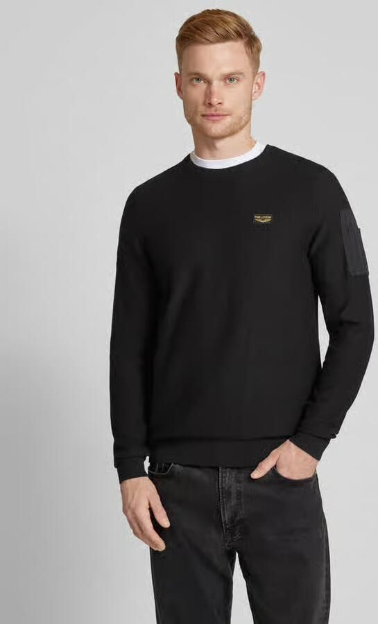 PME LEGEND Heren Truien & Vesten R-neck American Classic Buckley Knit Zwart - Foto 9