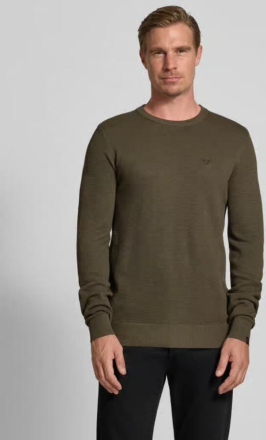 PME Legend Gebreide pullover met logostitching model 'Ricecorn' - Foto 2