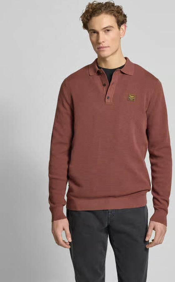 PME Legend Gebreide pullover met polokraag - Foto 3