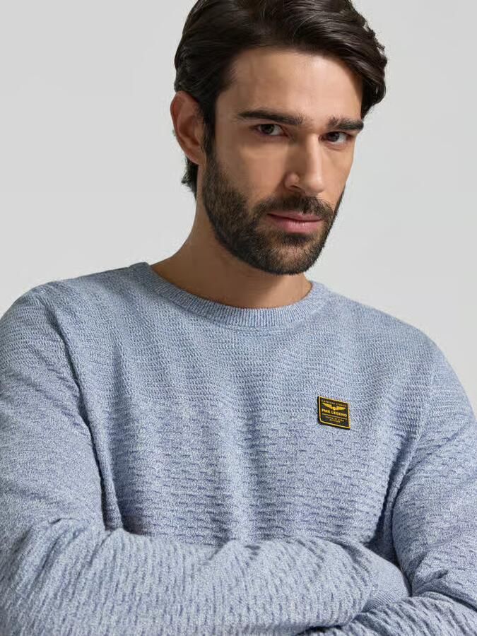 PME Legend Gebreide pullover met ribboorden - Foto 2