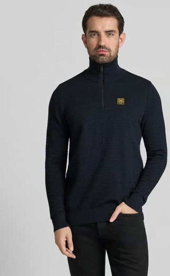PME LEGEND Heren Truien & Vesten Cotton Mouline Donkerblauw - Foto 8