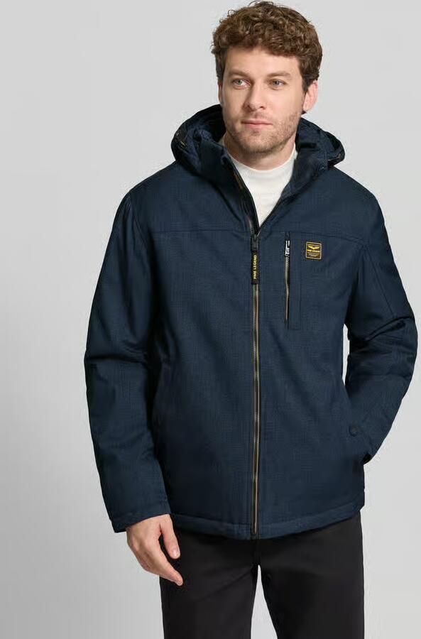 PME LEGEND Heren Jassen Semi Long Jacket Strator Melange Twill Donkerblauw - Foto 11