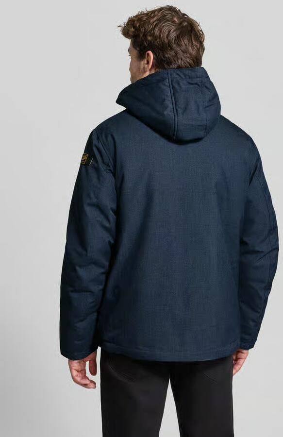 PME LEGEND Heren Jassen Semi Long Jacket Strator Melange Twill Donkerblauw - Foto 12