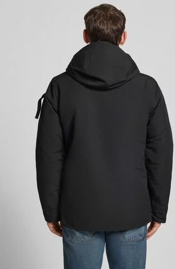 PME LEGEND Heren Jassen Semi Long Jacket Snowpack Trail Ripstop Zwart