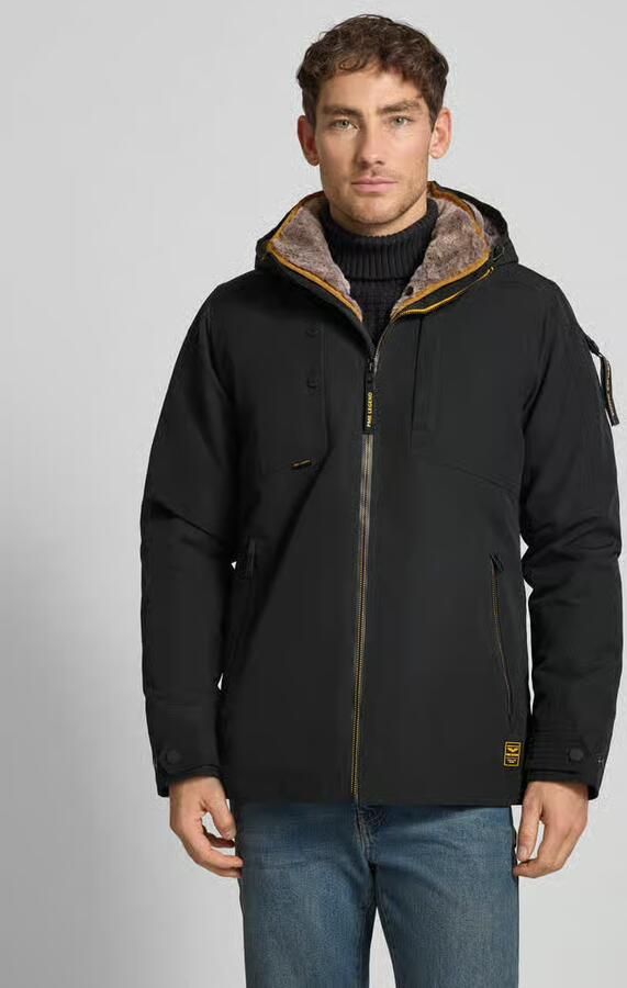 PME LEGEND Heren Jassen Semi Long Jacket Snowpack Trail Ripstop Zwart - Foto 6