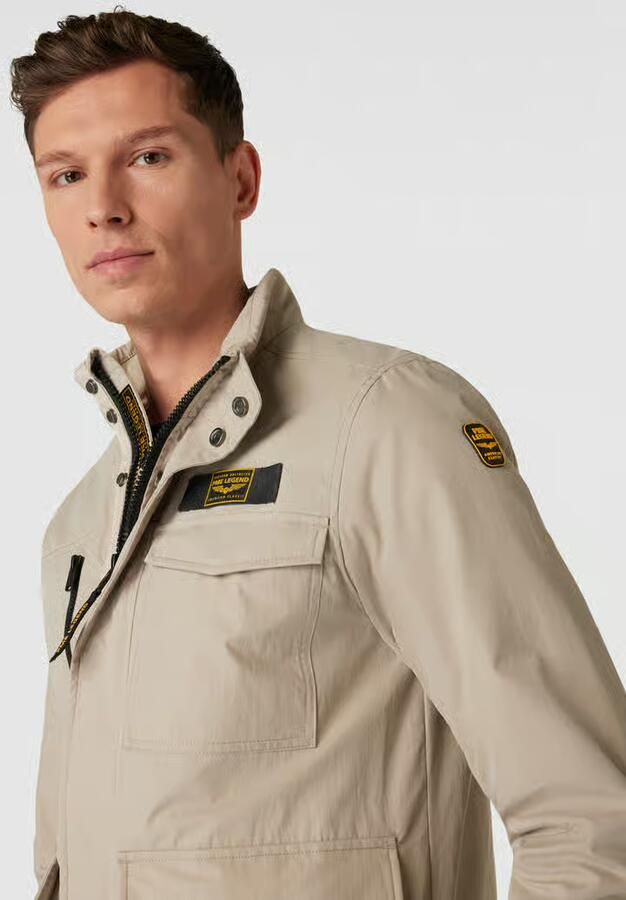 PME LEGEND Heren Jassen Semi Long Jacket Futurer Mech Cotton Beige - Foto 7