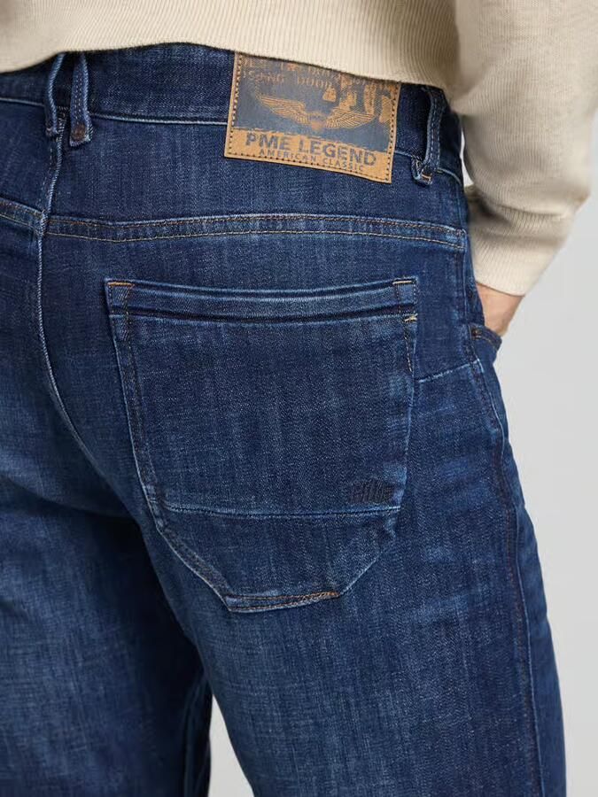 Donkerblauwe PME Legend Slim Fit Jeans PME Legend Nightflight Jeans - Foto 8