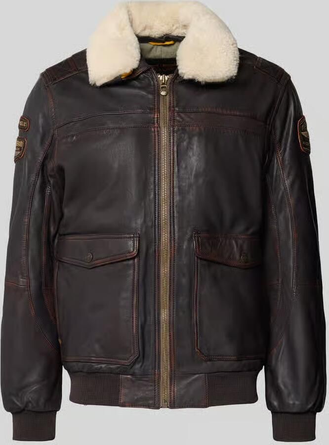 PME Legend Pilotenjack van leer model 'SNOWPROP'
