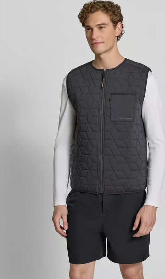 PME Legend regular fit bodywarmer in gewatteerde look - Foto 4