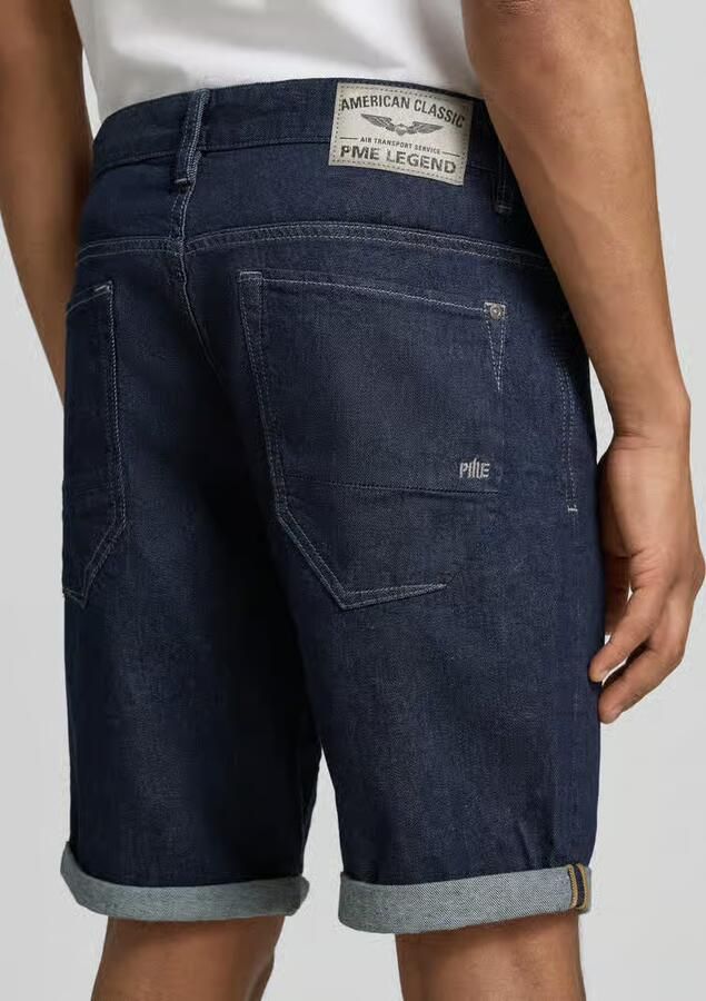 PME Legend Nightflight denim regular short donkerblauw - Foto 4