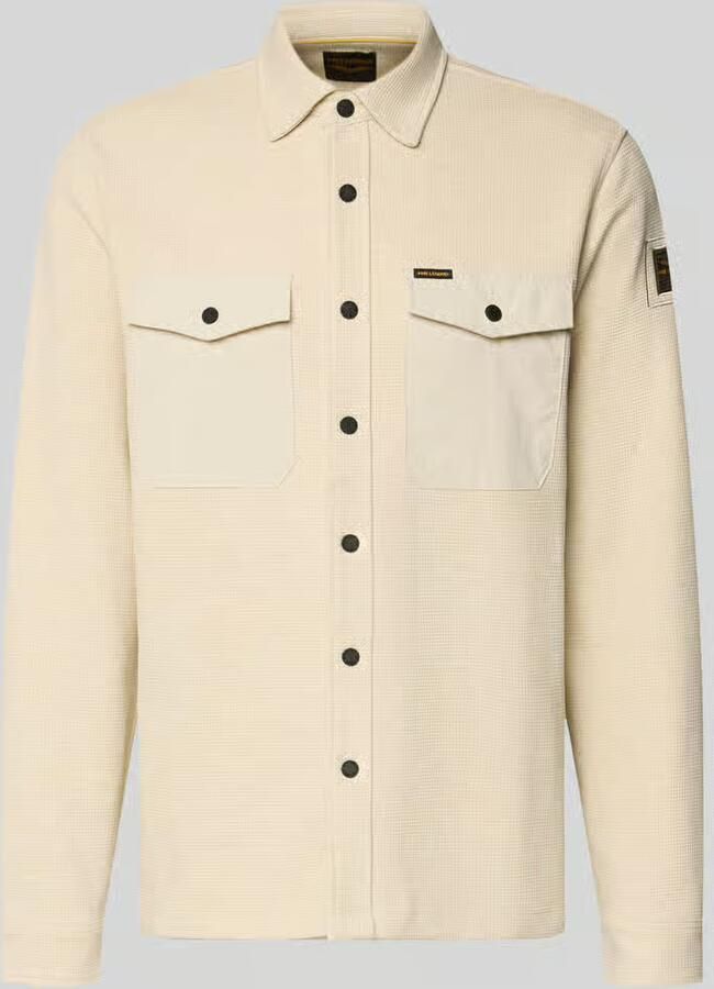 PME Legend Regular fit overhemdjack met borstzakken - Foto 2